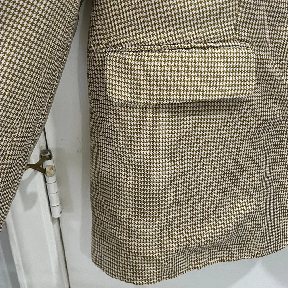 Anthropologie Mare Mare Oversized Houndstooth Dark Academia School Girl Blazer M - Picture 6 of 10